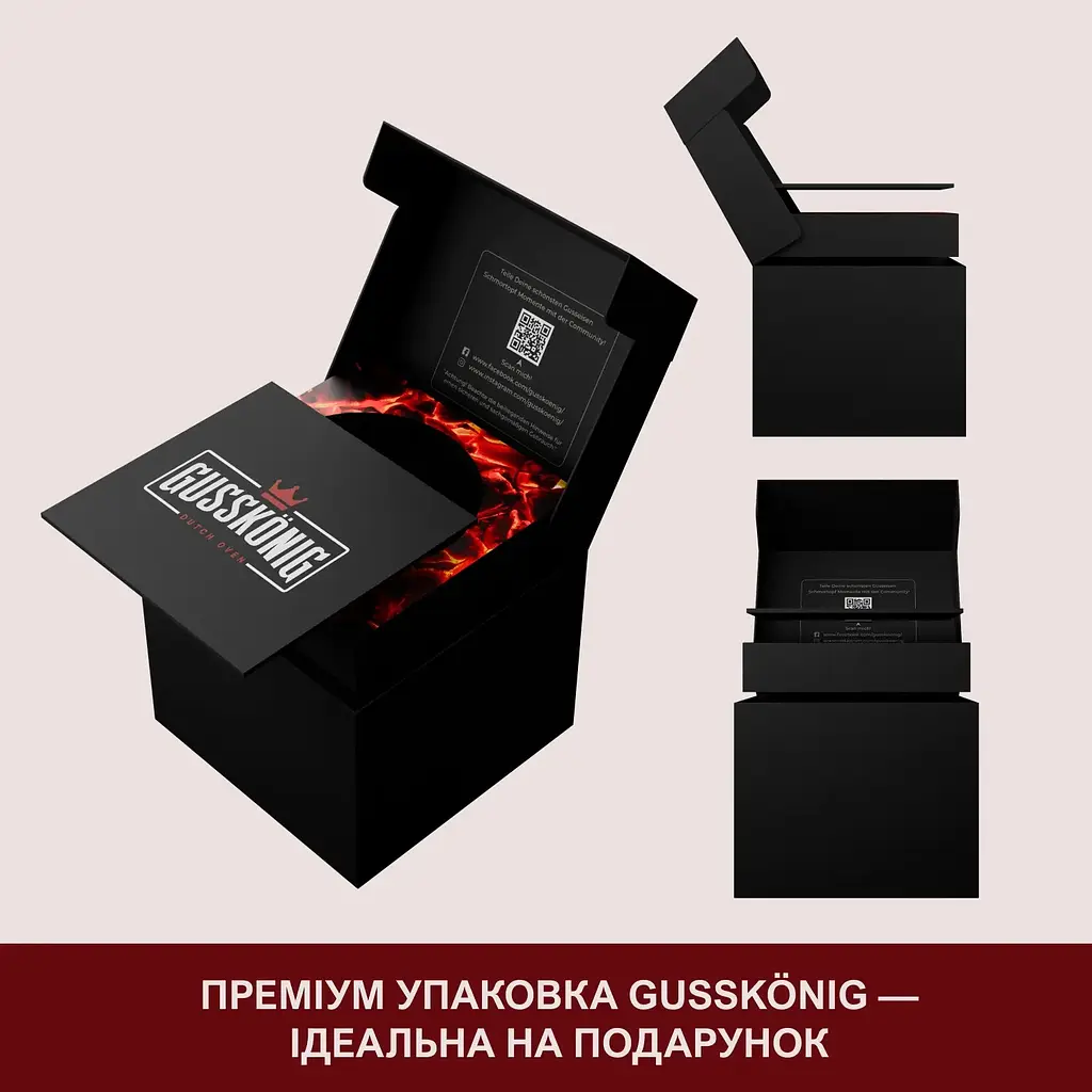 Набір для запікання Gusskoenig казан з кришкою та пательня підйомник 2 в 1, 12 л (170066) - фото 3