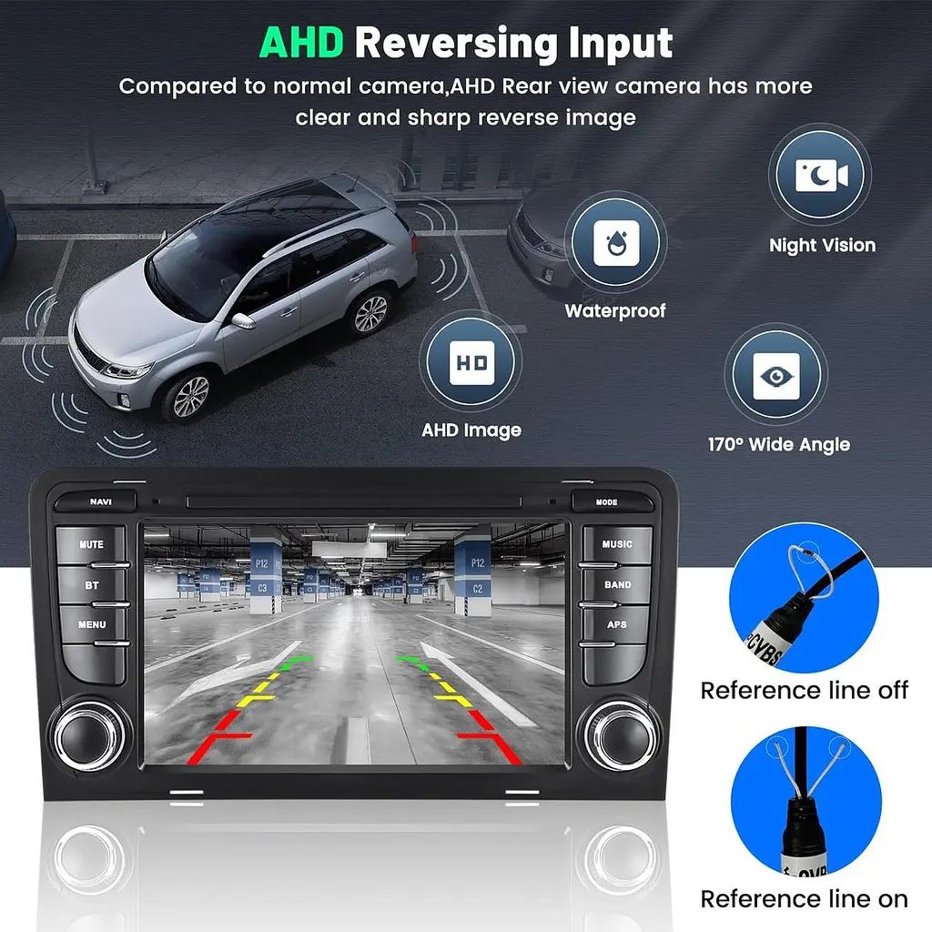 Магнітола Android 13 для Audi A3 8P з CarPlay, GPS і камерою - фото 6
