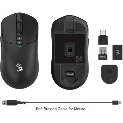 Комп'ютерна мишка A4Tech Bloody R72 Ultra Wireless/USB Black (4711421000895) - фото 9