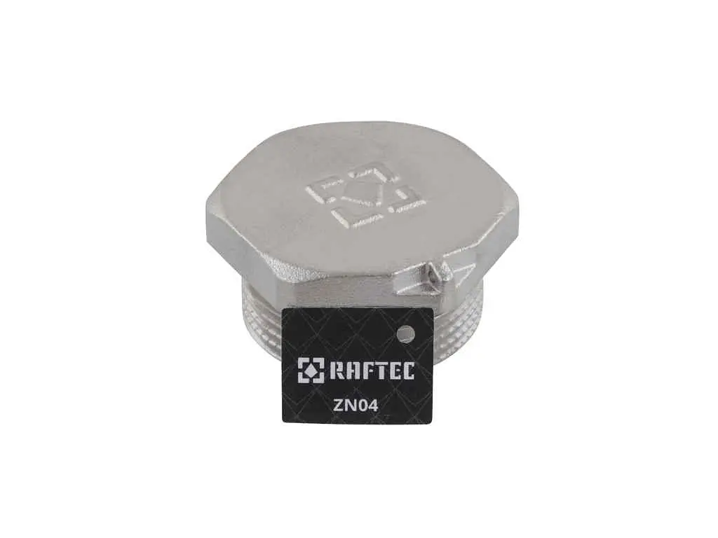 Заглушка RAFTEC 1 1/4" латунь, РЗ, DN32, під пломбу, нікель, ZN04 - фото 3