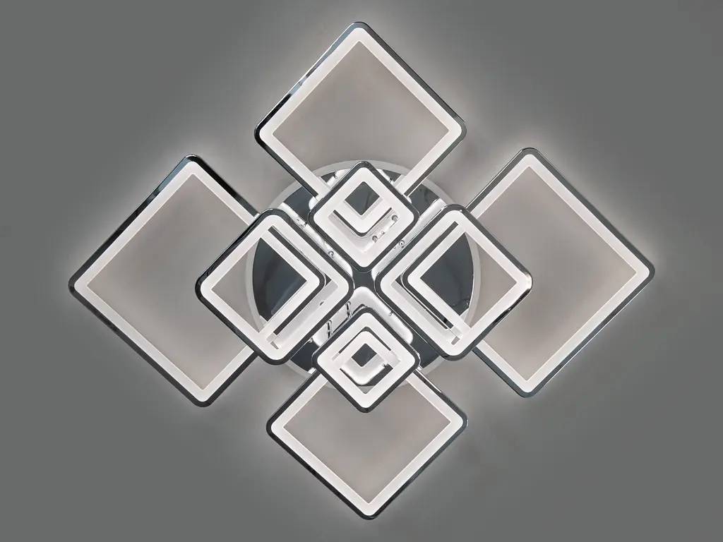 Потолочная LED-люстра Romin с диммером и подсветкой, 225W - фото 3