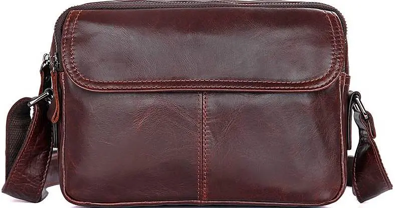 Чоловіча шкіряна сумка Vintage 23,5х17х5 см sum0012401 - фото 2