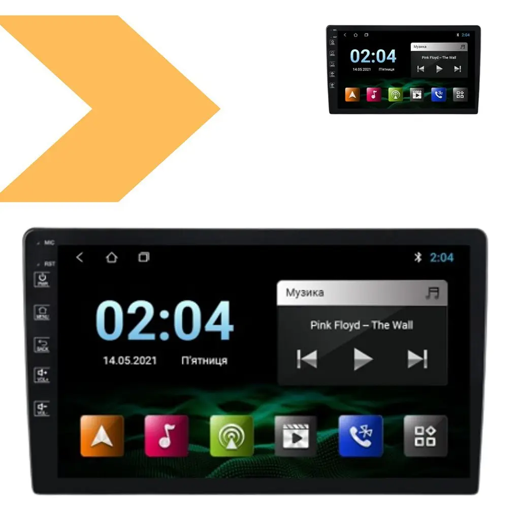 Магнитола универсальная IPS-9 4+32GB SIM-IPS Carplein черный (40581-7862_7169) - фото 2