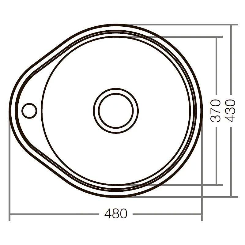 Мийка кухонна ZERIX Z4843-08-180E satin (ZX1598) - фото 3