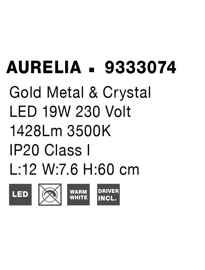 Світильник Nova Luce AURELIA 9333074 - фото 8