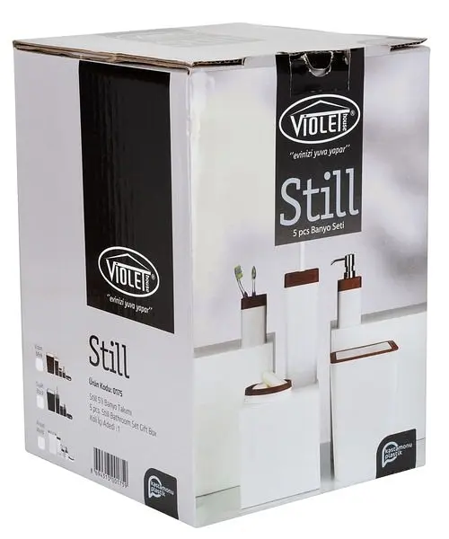 Набір для ванної кімнати Violet House 5 в 1 White Wood (0175 White Wood) - фото 7