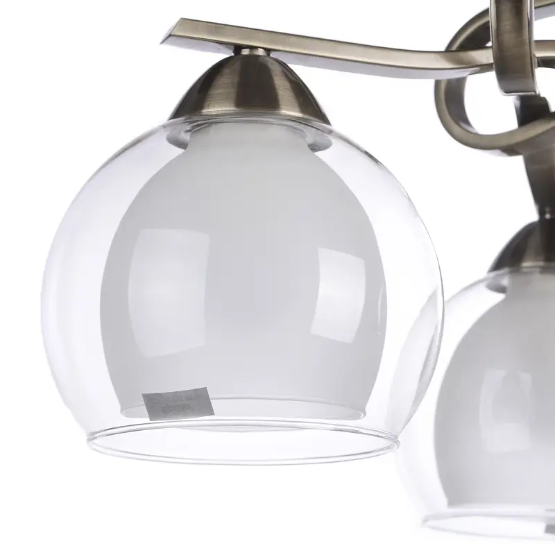 Люстра стельова Brille класична в зал E27 60W BZ (LK-251C/3) - фото 5