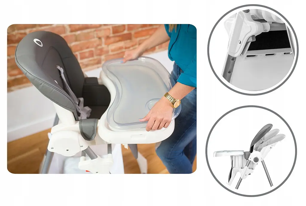 Стільчик для годування Lionelo Linn Plus Grey - фото 3