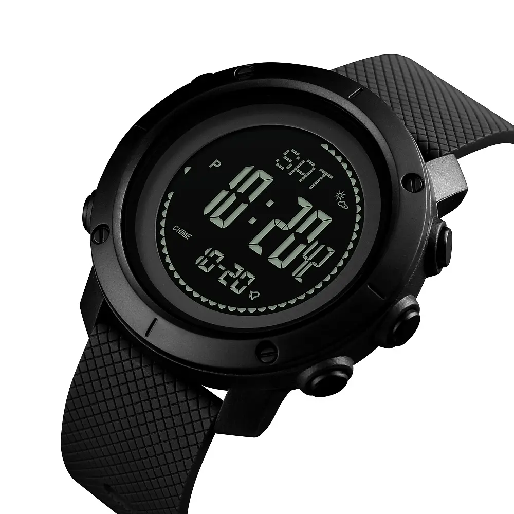 Чоловічий наручний годинник 1427BK Black + Compass Skmei acs0030746 - фото 2