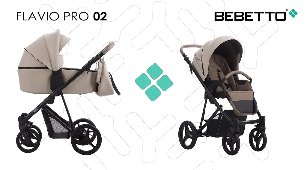 Універсальна коляска 2 в 1 Bebetto Flavio Pro, 02 (503.12.21.P02) - фото 2