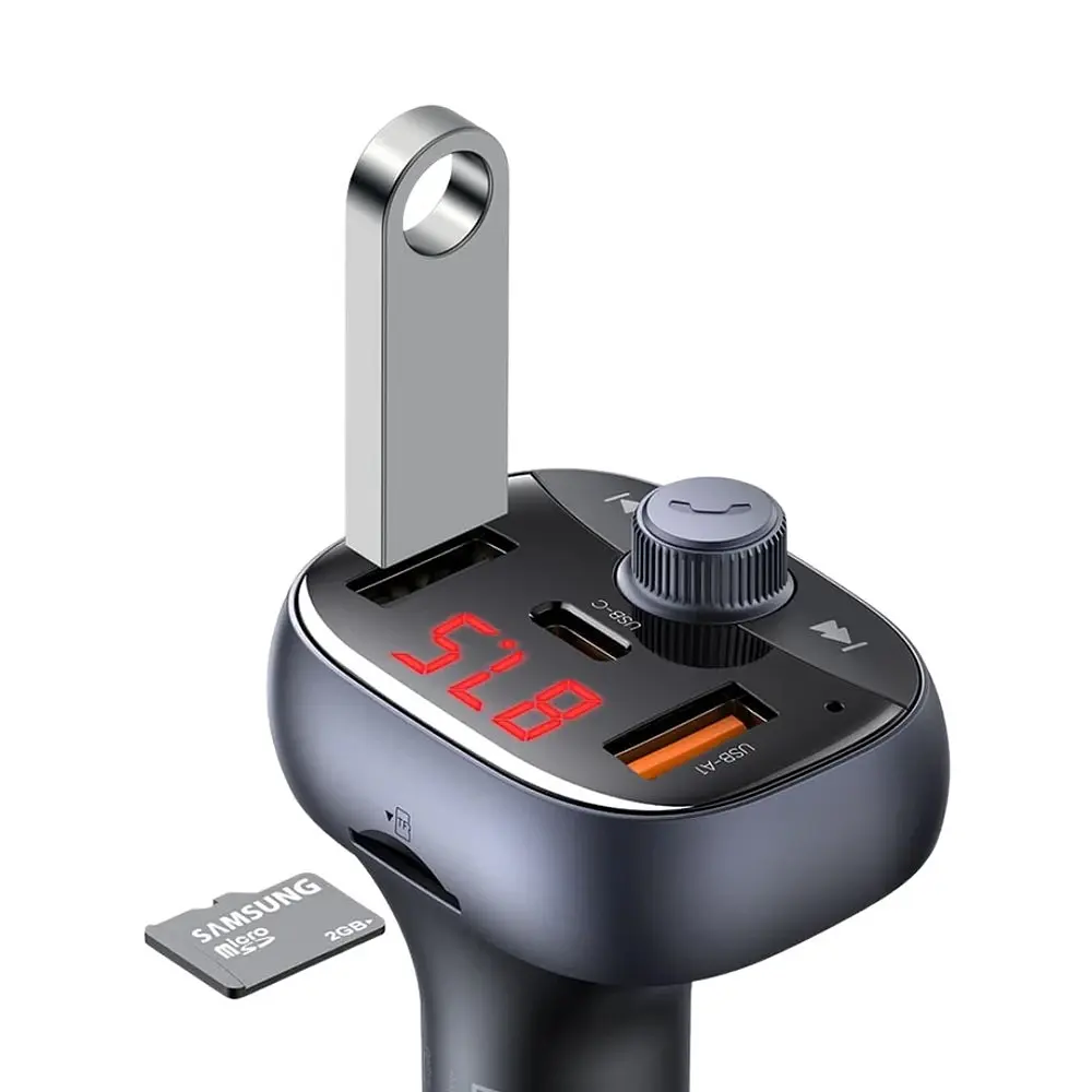 Автомобільний зарядний пристрій McDodo 72W 2A1C FM Car Charger CC-5950 Чорний - фото 2