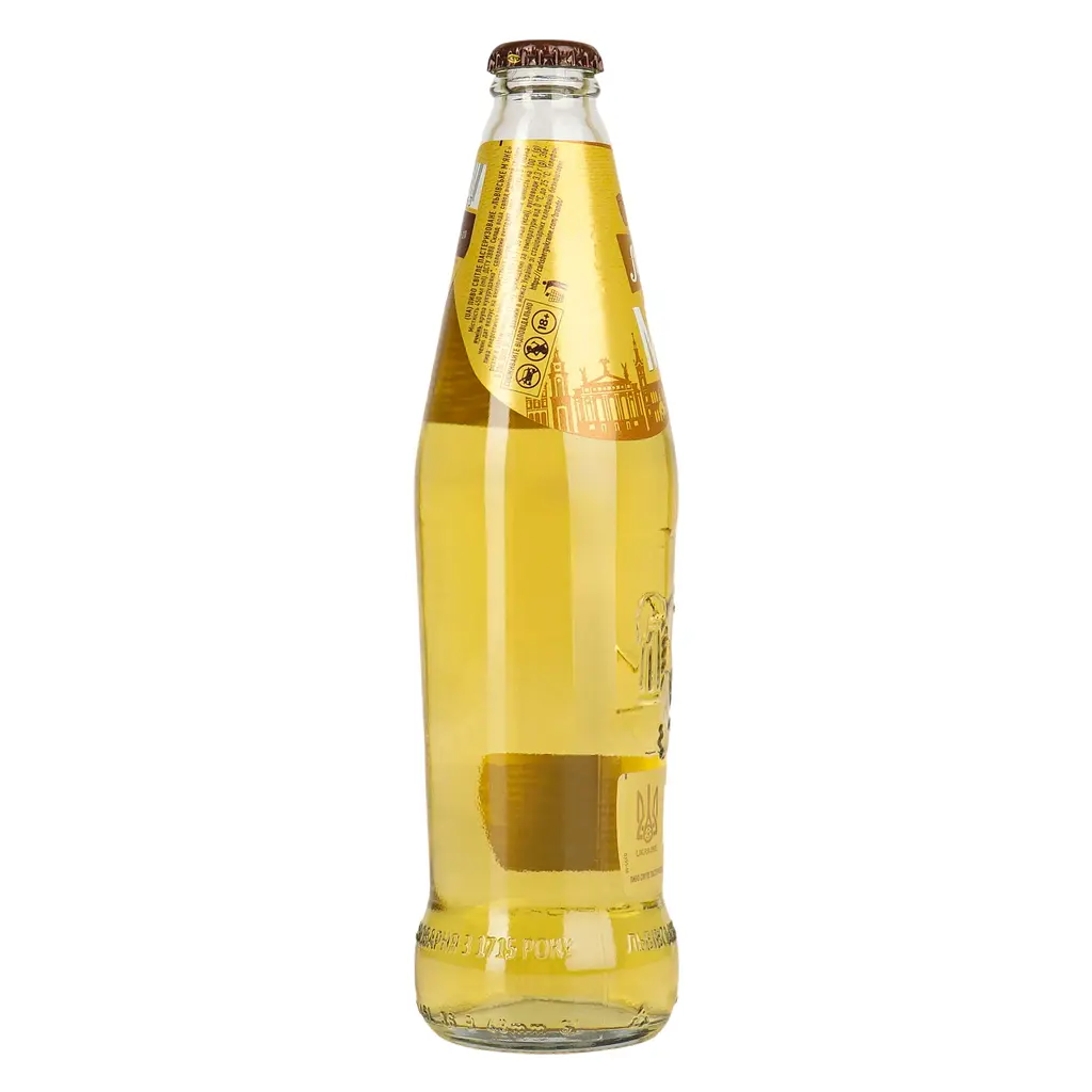 Пиво Львівське М'яке, світле, 4,2%, 0,45 л (908442) - фото 4