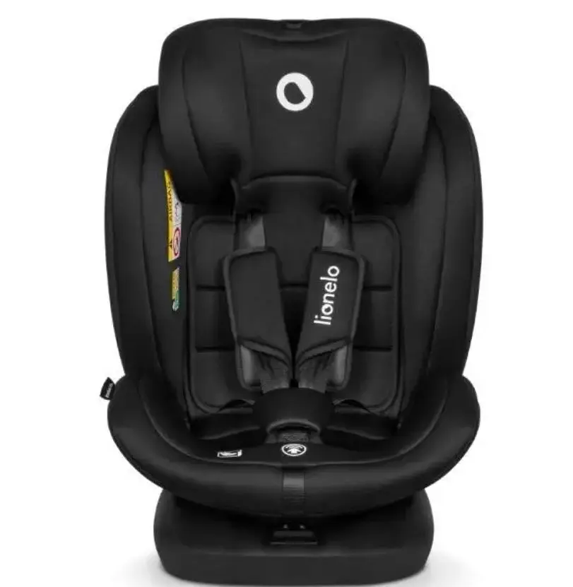 Дитяче автокрісло Lionelo Bastiaan i-Size Black Grey, чорне (LO-BASTIAAN I-SIZE BLACK GREY) - фото 4