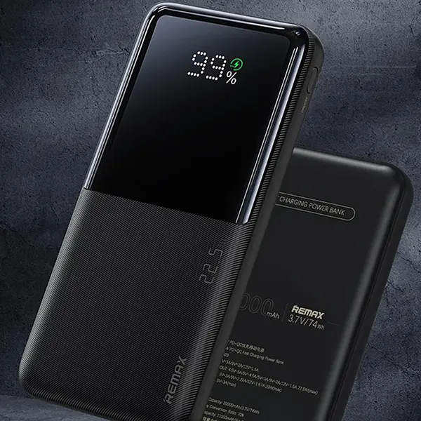Павербанк Remax RPP-623 20000 мАг до 22,5 Вт USB-C USB-A PD QC Чорний (1243) - фото 2