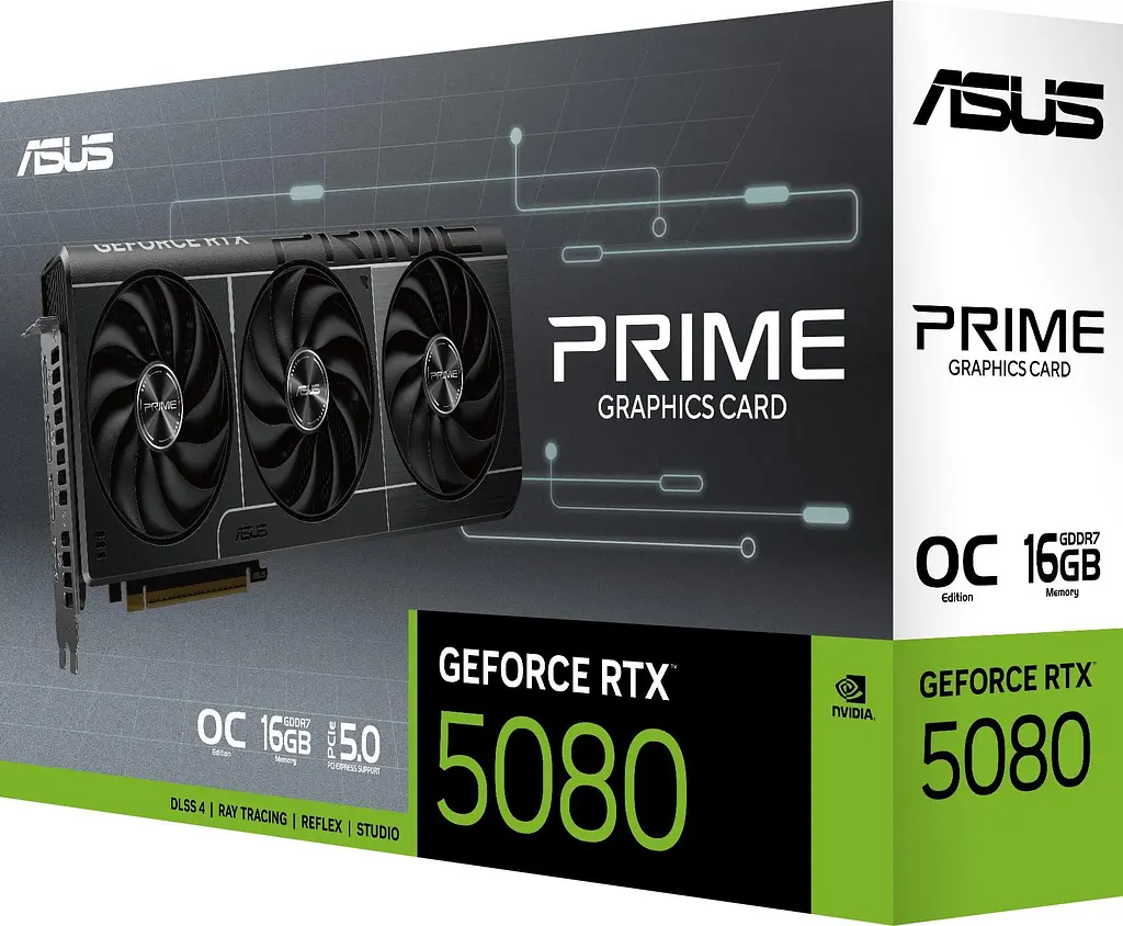 Видеокарта ASUS RTX 5080 16GB PRIME EVO OC (PRIME-RTX5080-O16G-EVO) (GDDR7, 256 bit, PCI-E v5.0 x16) - фото 9