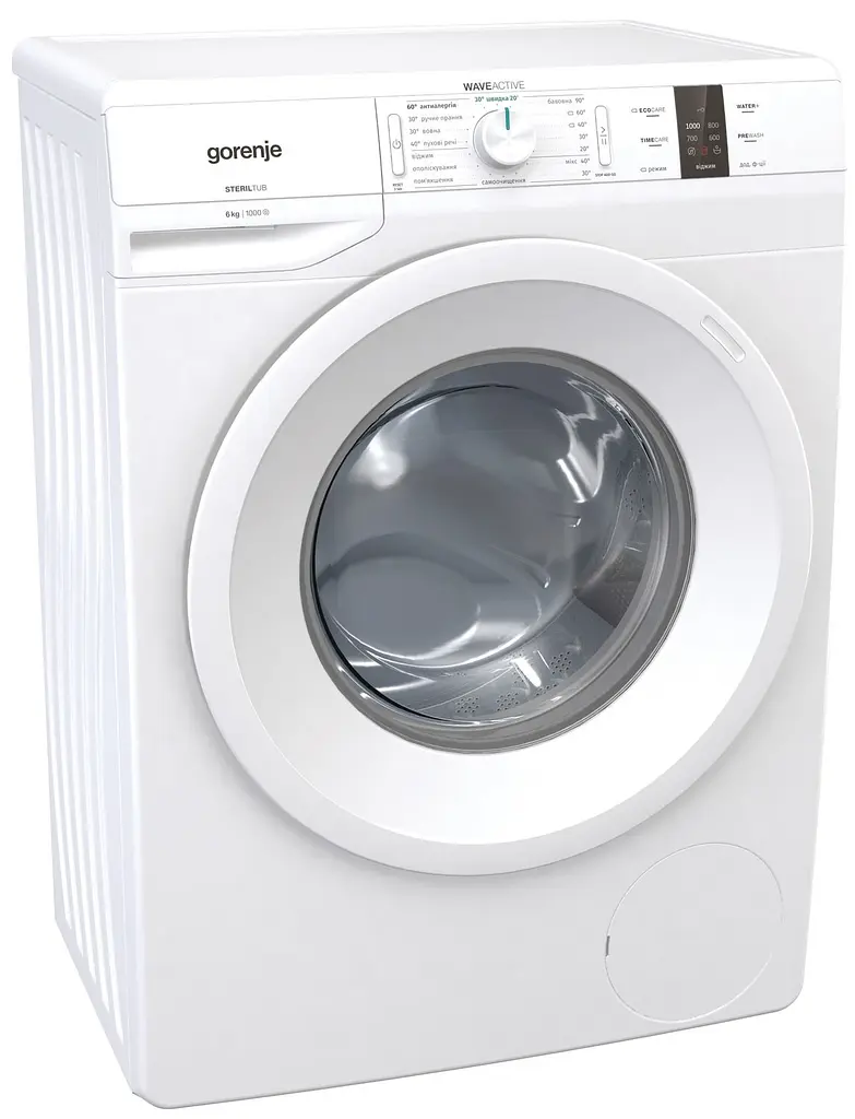 Стиральная машина Gorenje с фронтальной загрузкой WP60S3, 6кг, 1000, A+++, глубина 43см, Дисплей, Белый (WP60S3) - фото 3