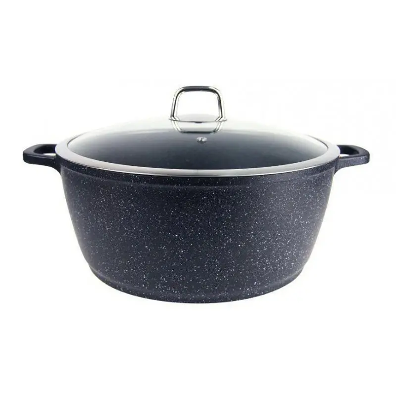 Каструля з кришкою Bohmann BH-7350-40-MRB 40 см 17.5 л сіра - фото 3