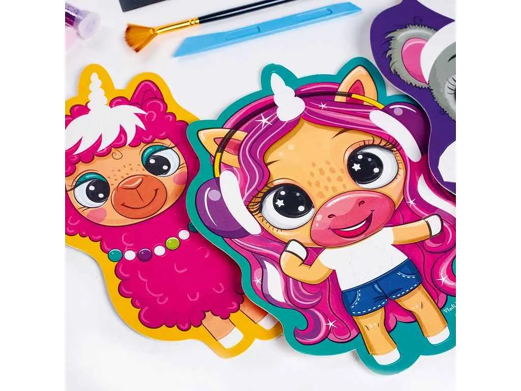 Набір для творчості VLADI TOYS "Glitter Art. Блискучі звірята" VT4501-11 (укр) - фото 3