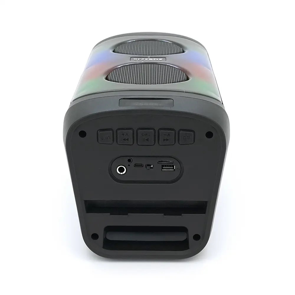Акустична система Voltronic з підсвічуванням ZQS4246, 2х15W, вбудований акум 3600mAh, живлення від USB кабелю, Black, Box - фото 5