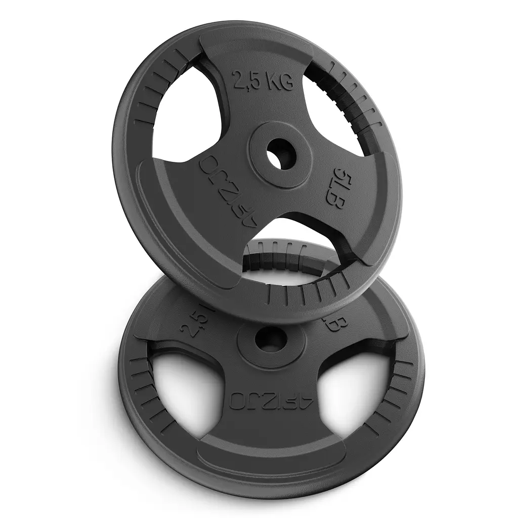 Диск металевий 4FIZJO 2 x 2.5 кг 26 мм Black (P-5905973401364) - фото 6