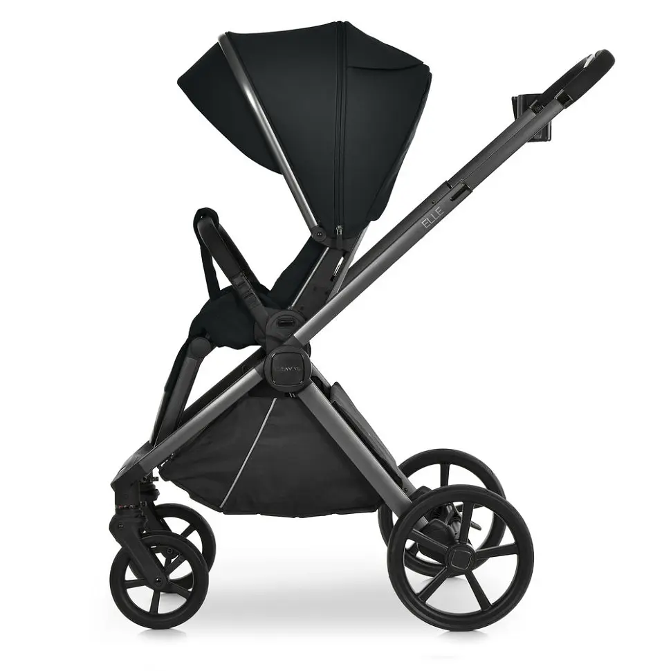 Коляска універсальна 2 в 1 ELLE ME 1221 Black - фото 6