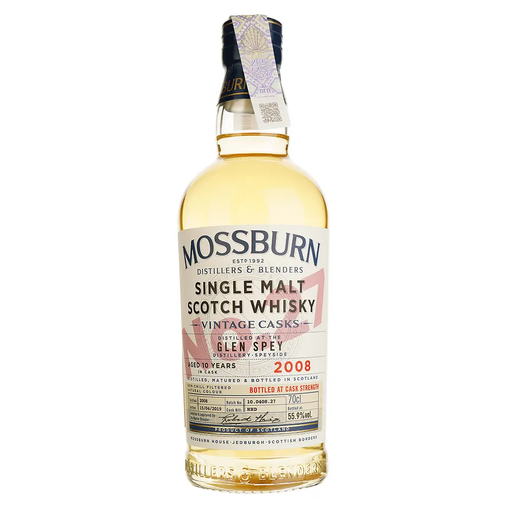 Віскі Mossburn Vintage Casks No 27 Glen Spey 10 років, 55,9%, 0,7 л - фото 2
