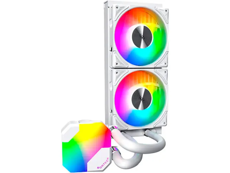 Водяне охолодження Montech Hyperflow ARGB 240 White - фото 2
