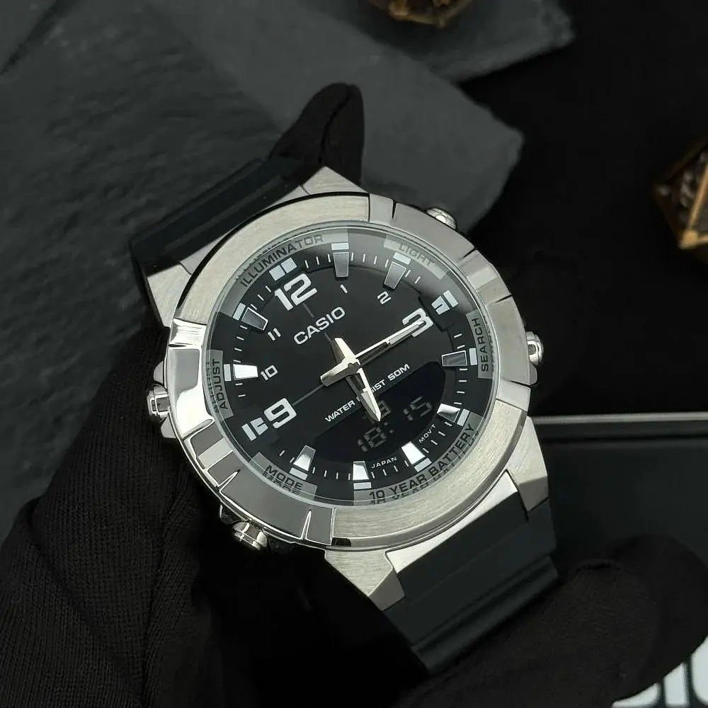Чоловічий годинник Casio AMW-870-1A Сріблястий ( AT1141-0219 ) - фото 3