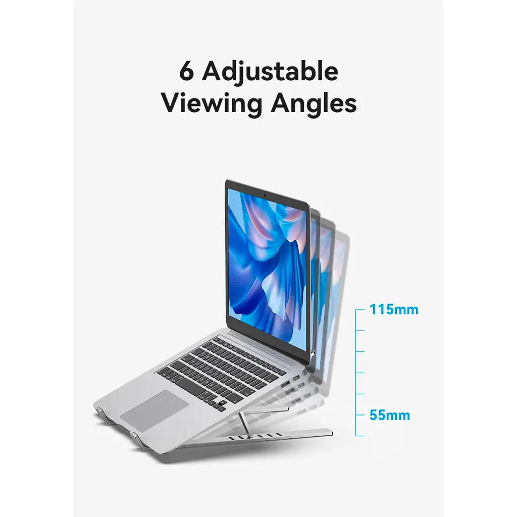 Підставка до ноутбука Vention Laptop X-type Stand Silver Aluminum Alloy (KDMI0) - фото 5