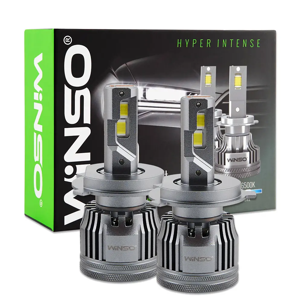 Автолампа Winso LED H4 12/24V 90Вт 7000Лм 6500K CSP3970 2 шт. (797400) - фото 4