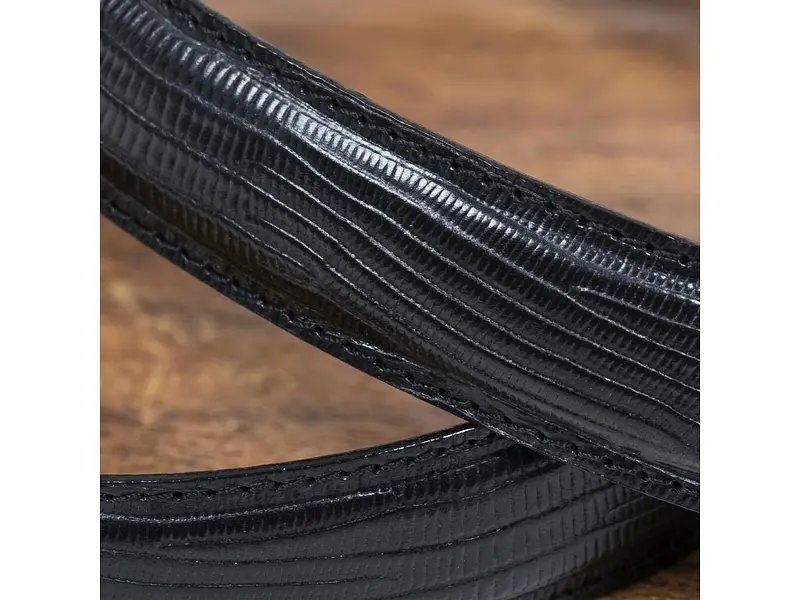 Чоловічий ремінь із натуральної шкіри 411 nero Чорний 3.5 × 105 см (42 р.), 110 см (44 р.), 115 см (46 р.), 120 см (48 р.), 125 см (50 р.), 130 см (52 р.) TONY PEROTTI acs0032303 - фото 6