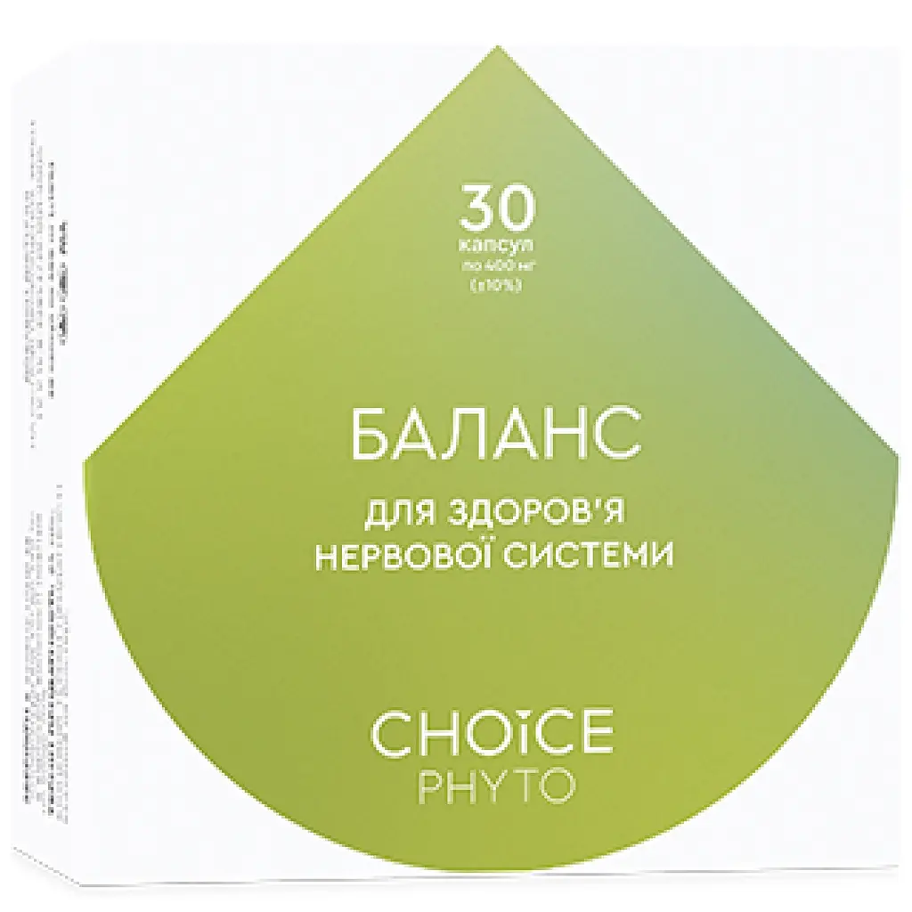 БАЛАНС Чойс, 30 капсул - Антистресовий комплекс | Choice Phyto