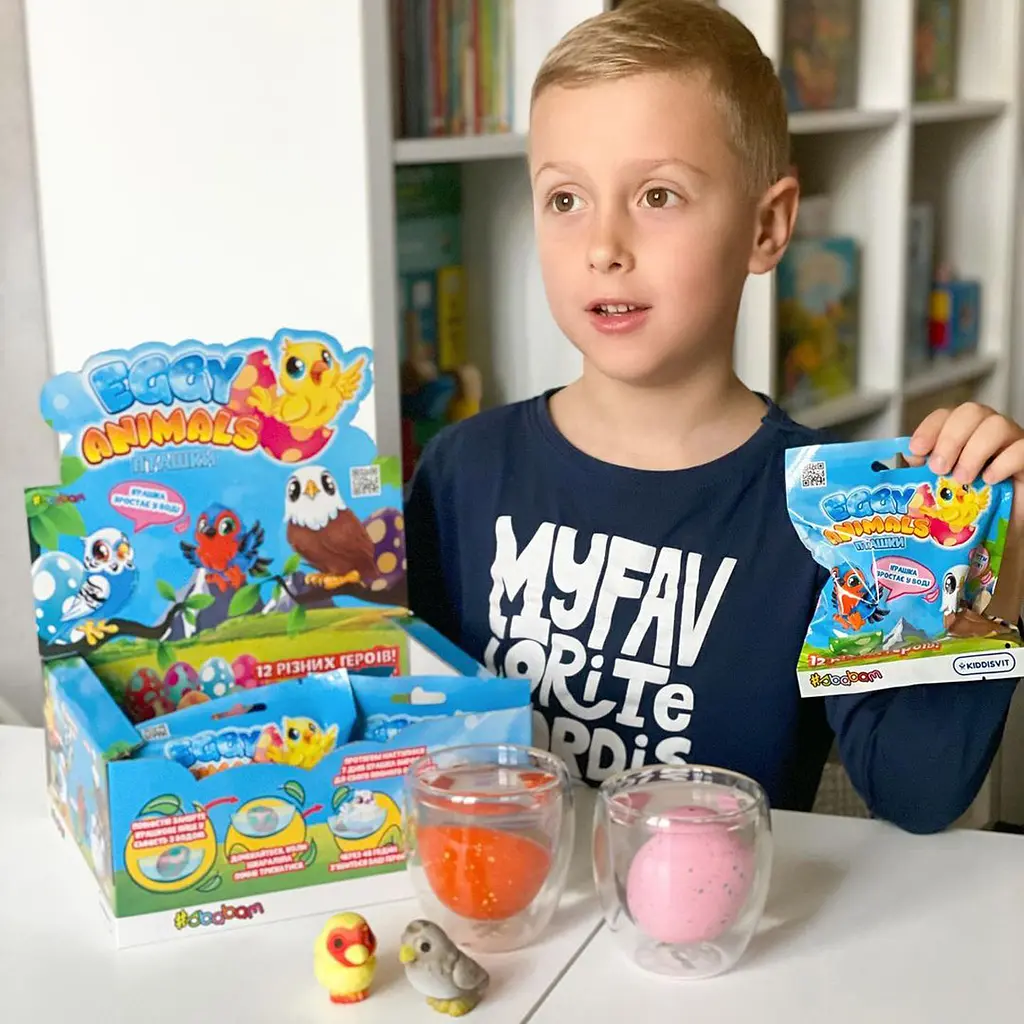 Растущая игрушка в яйце #sbabam Eggy Animals Птички в дисплее 12 шт. (91/CN22-CDU) - фото 10