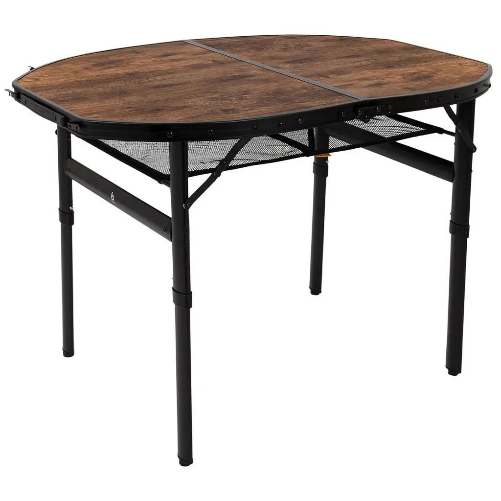 Стіл Bo-Camp Woodbine Oval 100x70 cm Black/Wood look (1404185) - фото 11