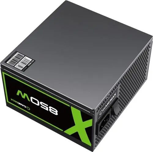 Блок живлення GameMax 850 Вт GX-850, Black, модульний, 80+ Gold, Active PFC, 12 см, 3xMolex / 6xSATA / 4x6+2-pin / 2x4+4-pin / 1x20+4-pin, захист OVP / UVP / OCP / OLP / OPP / SCP - фото 2