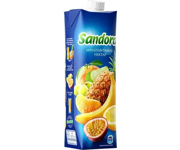 Sandora, 0,95 л, Нектар Мультивітамін натуральний Сандора - фото 2