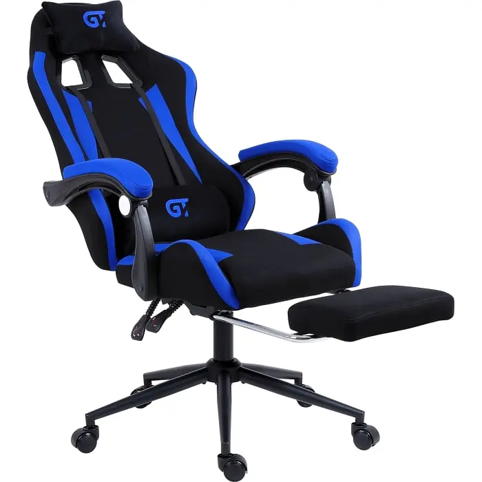 Геймерське крісло GT Racer чорне із синім (X-2324 Fabric Black/Blue) - фото 10