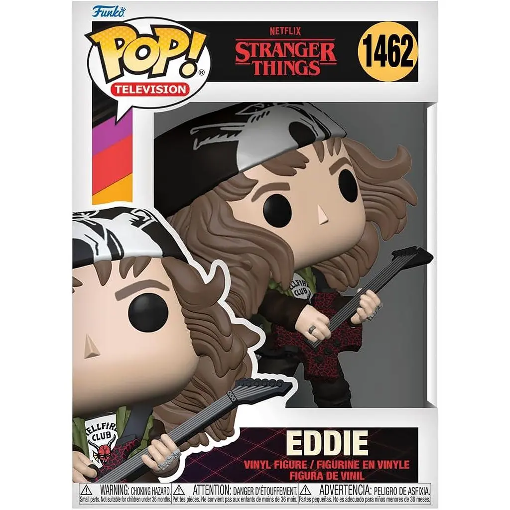 Фигурка  Funko Pop Фанко поп Eddie Stranger Things Эдди Очень странные дела 10 см E ST 1462 - фото 3