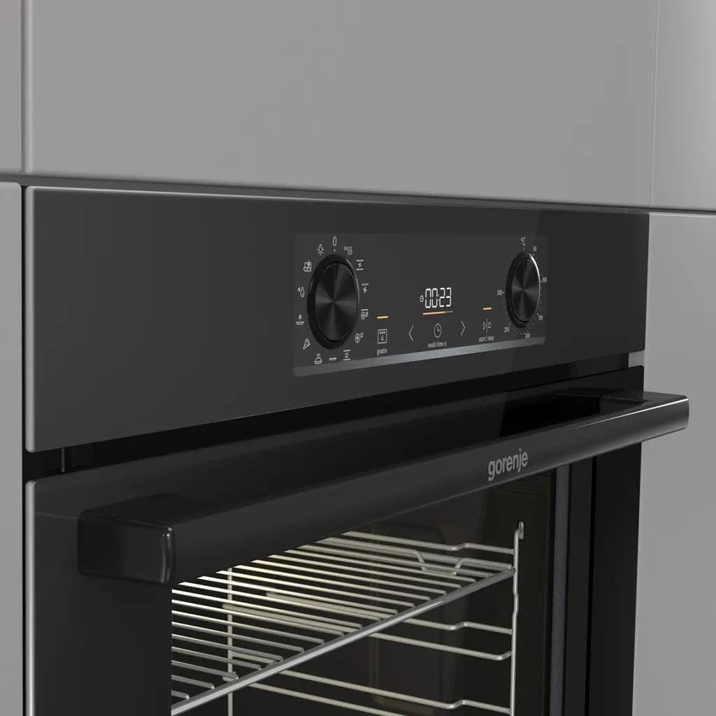 Духовой шкаф Gorenje электрический 77 л, A+, дисплей, IconLed, пиролиз, черный - фото 10