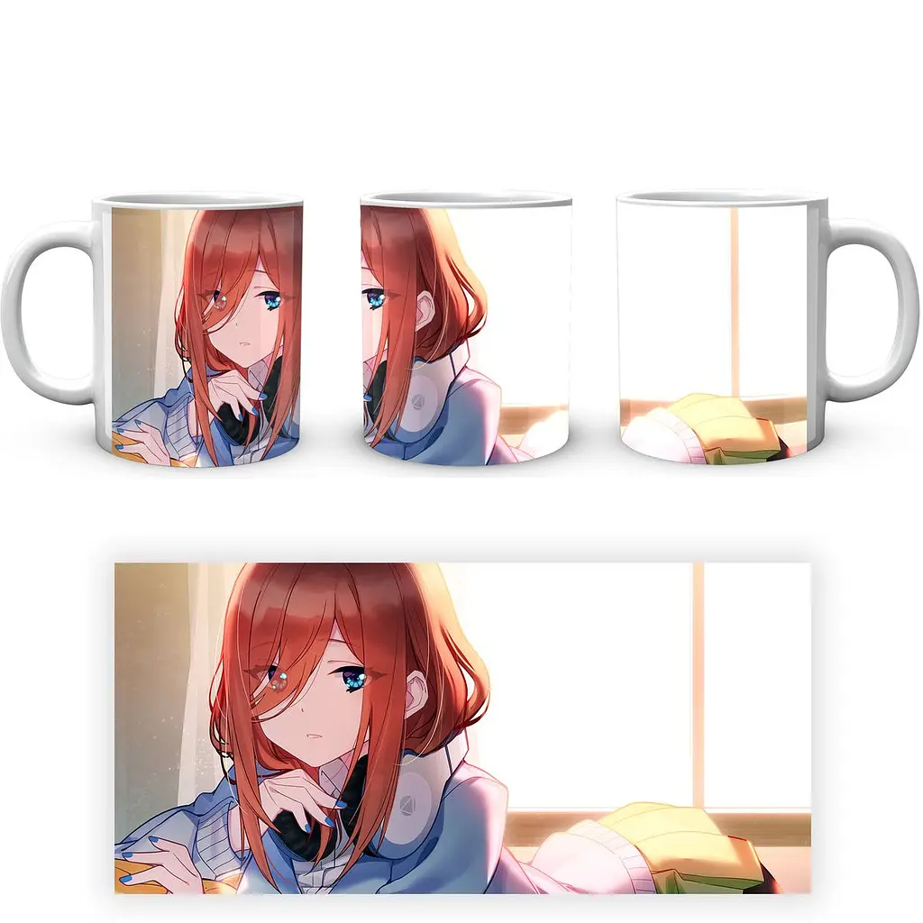 Кухоль GeekLand The Quintessential Quintuplets П'ять наречених Міку QQ 02.03 330 мл білий - фото 4