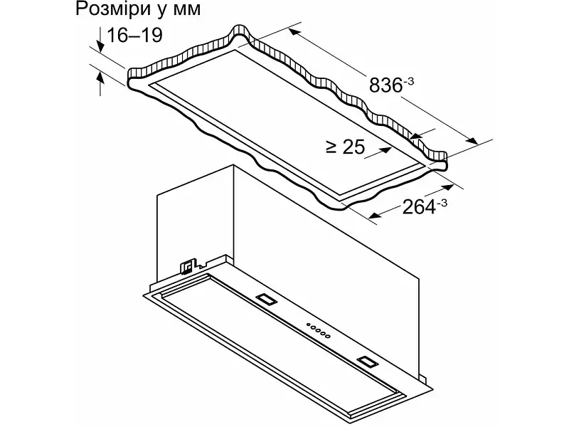 Витяжка вбудована Siemens LB88NPC60 - фото 10