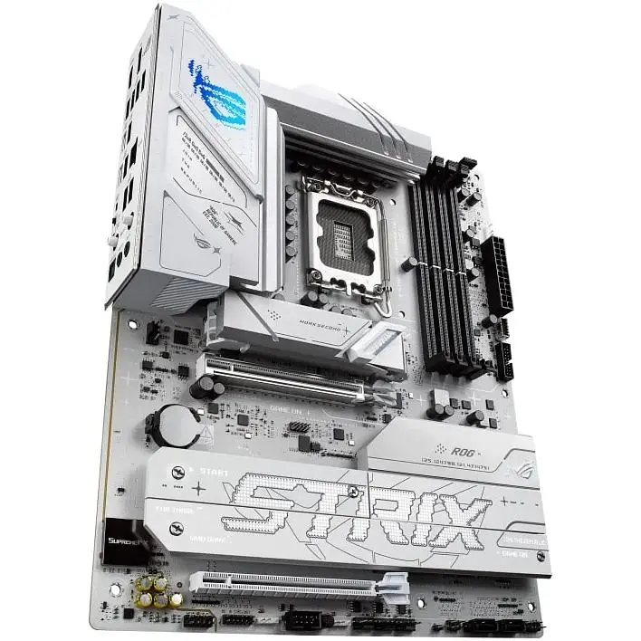 Материнская плата Asus Rog Strix B860-A Gaming WIFI s1851 B860 4xDDR5 M.2 DP HDMI USB Type-C Wi-Fi BT ATX белый - фото 6