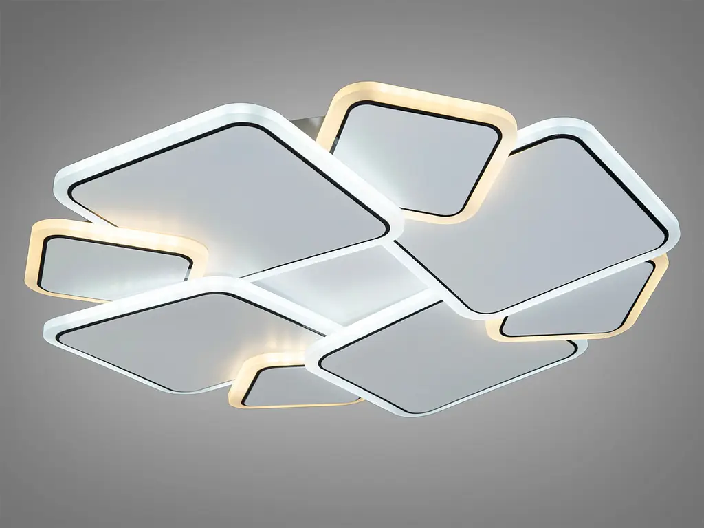 Світлодіодна стельова панель Diasha Z186-1WHITE Z186-1WH, 60W, квадратна, з димером, для коридору, вітальні, спальні, офісу, кафе - фото 2
