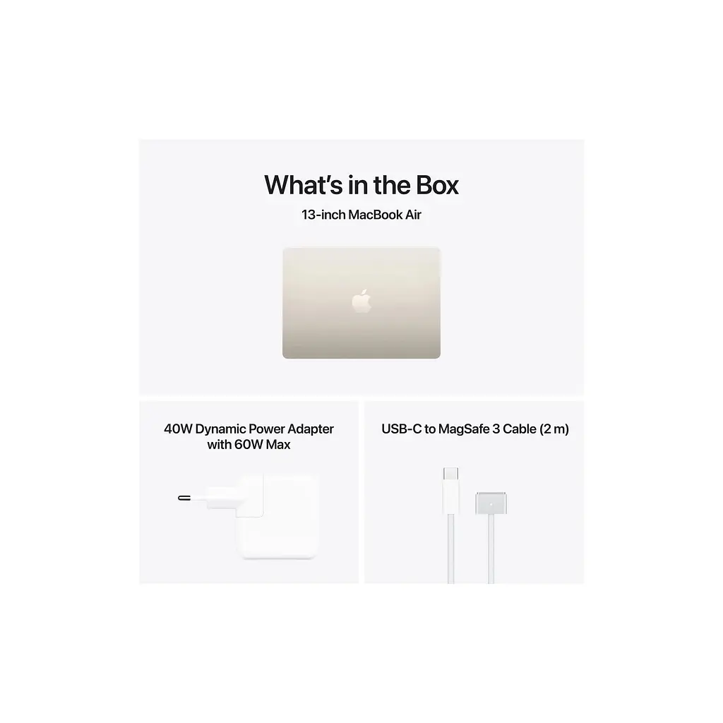 Ноутбук Apple MacBook Air 13 M5 A3449 Starlight (MDHD4UA/A) - фото 9