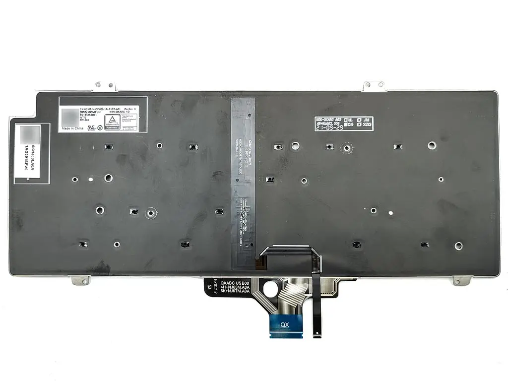 Клавіатура для DELL Latitude 5420, 7420, 7520 (рік 2021) (RU Black з підсвічуванням) Оригінал. - фото 2