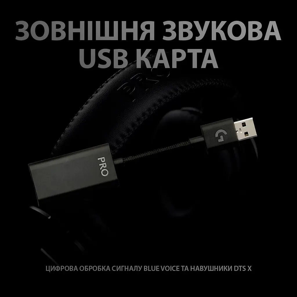 Игровые наушники Logitech G PRO X + Stand Black (991-000358) [154766] - фото 10