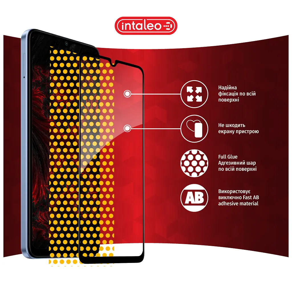 Стекло защитное Intaleo Full Glue Xiaomi Redmi A3 Black (1283126591297) - фото 7
