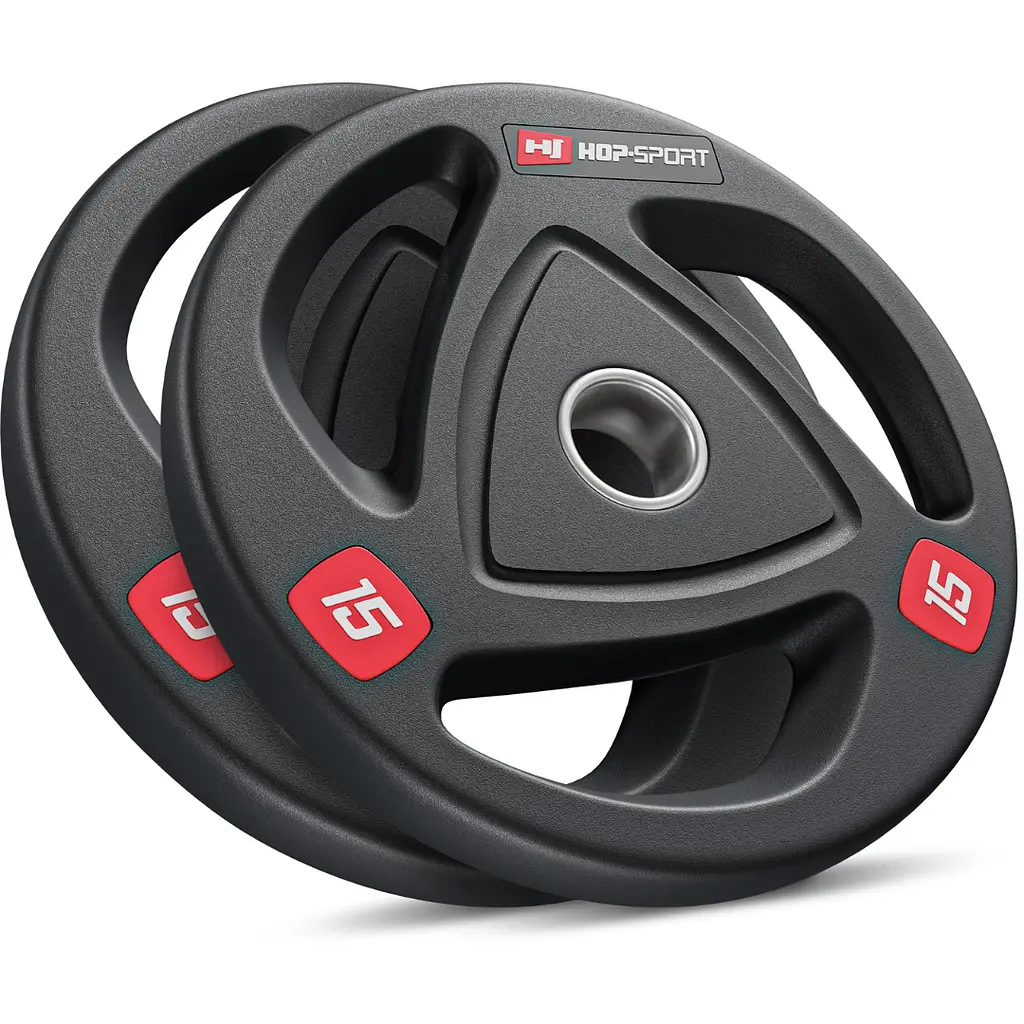 Набір дисків олімпійських Hop-Sport 2 х 15кг - фото 5