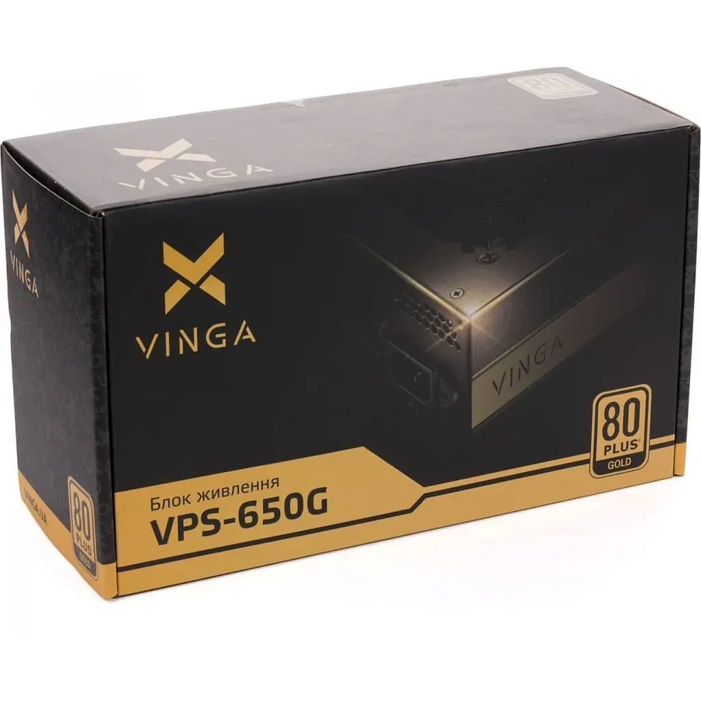 Блок живлення Vinga 650W без кабелю (VPS-650G) - фото 6