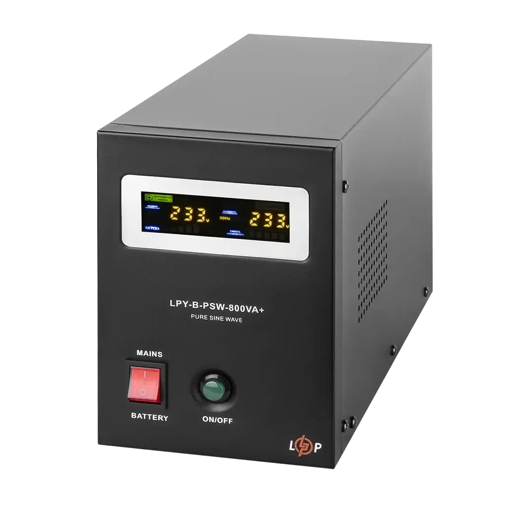ИБП с правильной синусоидой 12V LPY-B-PSW-800VA+(560Вт) 5A/15A - фото 2
